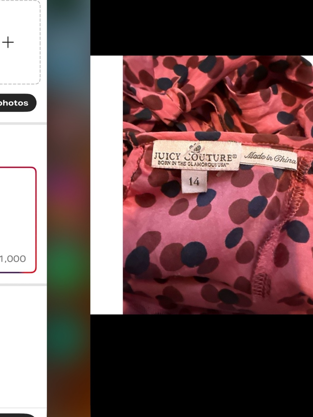 Juicy Couture Rose Pink Floral Off-Shoulder Ruffle Midi Dress - Picture 4 of 4